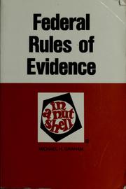 Cover of: Federal Rules of Evidence in a nutshell by Graham, Michael H.