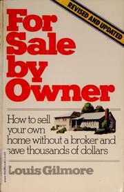 Cover of: For sale by owner by Gilmore, Louis