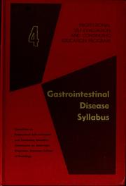 Gastrointestinal tract disease syllabus by Sidney W. Nelson