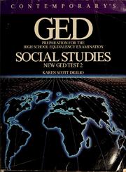 Cover of: GED: Preparation for the high school equivalency examination social studies  by Karen Scott Digilio