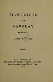 Cover of: Five points from Barclay