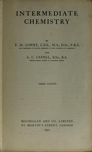 Cover of: Intermediate chemistry