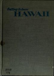 Cover of: Getting to know Hawaii.