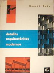 Cover of: Detalles Arquitectónicos Modernos by 