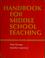 Cover of: Handbook for middle school teaching