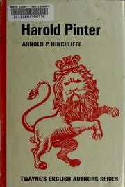 Cover of: Harold Pinter