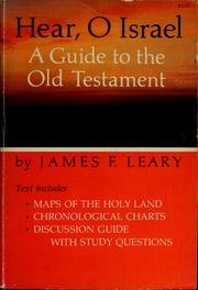 Cover of: Hear, O Israel | James F. Leary
