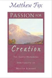 Cover of: Passion for creation by Meister Eckhart