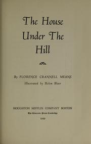 Cover of: The house under the hill