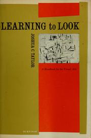 Cover of: Learning to look: a handbook for the visual arts.