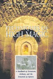 Cover of: Techniques of high magic by Francis X. King