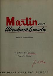 Cover of: Martin and Abraham Lincoln by Catherine Cate Coblentz