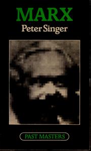 Cover of: Marx by Peter Singer