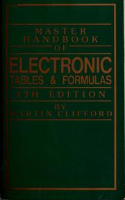 Cover of: Master handbook of electronic tables & formulas