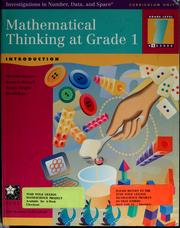 Cover of: Mathematical thinking at grade 1: introduction