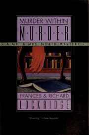 Cover of: Murder within murder by Frances Louise Davis Lockridge