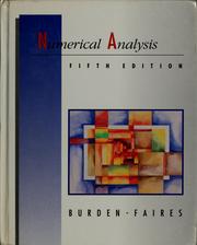 Cover of: Numerical analysis by Richard L. Burden