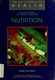 Cover of: Nutrition by Anne Galperin