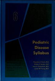 Pediatric disease syllabus by Theodore E. Keats