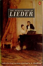 Cover of: The Penguin book of lieder | Siegbert Salomon Prawer