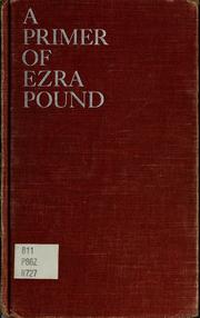 Cover of: A primer of Ezra Pound.