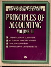 Cover of: Principles of accounting by Mary Ann Emery