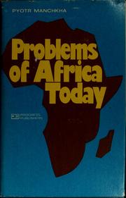 Cover of: Problems of Africa today