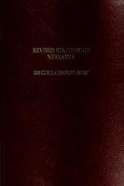 Cover of: Revised statutes of Nebraska annotated