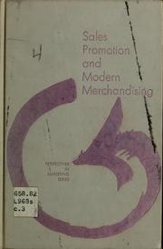 Cover of: Sales promotion and modern merchandising