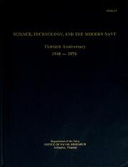 Cover of: Science, technology, and the modern navy by E. Salkovitz