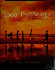 Cover of: Social psychology by Sharon S. Brehm