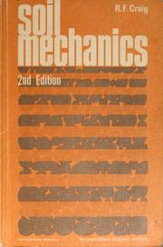 Cover of: Soil mechanics by R. F. Craig