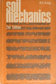 Cover of: Soil mechanics