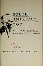 Cover of: South American Zoo