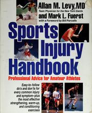 Cover of: Sports injury handbook by Allan M. Levy