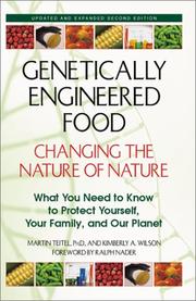 Cover of: Genetically Engineered Food by Martin Teitel, Martin Teitel Ph.D.