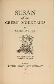 Cover of: Susan of the Green mountains