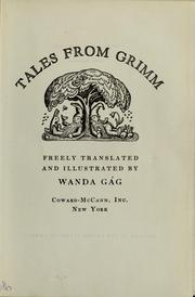 Cover of: Tales from Grimm by Brothers Grimm