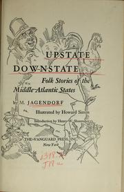 Cover of: Upstate, downstate: folk stories of the Middle Atlantic States.
