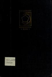 Cover of: Vector spaces of finite dimension by G. C. Shephard