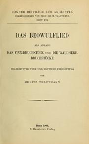 Das Beowulflied by Moritz Trautmann