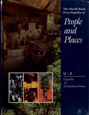 Cover of: The World Book encyclopedia of people and places.