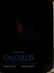 Cover of: Calculus with analytic geometry by Robert Ellis