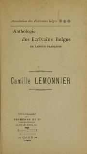 Cover of: Camille Lemonnier