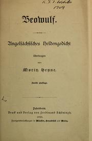 Cover of: Beowulf: angelsächsisches heldengedicht übertragen