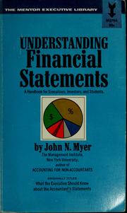 Cover of: Understanding financial statements