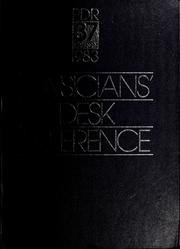 Cover of: Physicians' desk reference