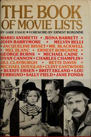 Cover of: The book of movie lists by Gabe Essoe