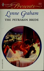 Cover of: The Petrakos Bride