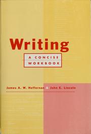 Cover of: Writing: a concise workbook